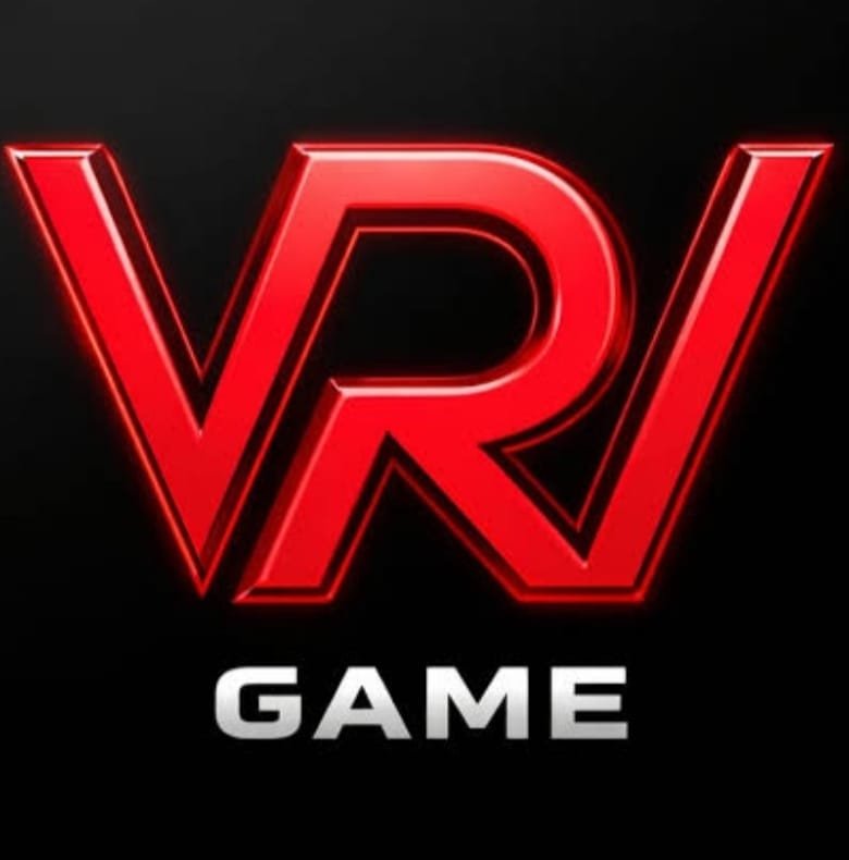 Red glowing RAJWIN GAME gaming logo on black background